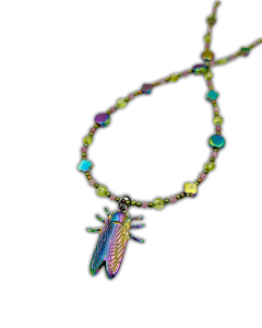 Choker "Magiczny Ogród" - Cykada